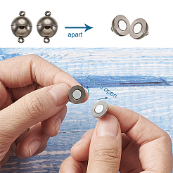 Круглая латунная магнитная застежка KK-TA0007-44B