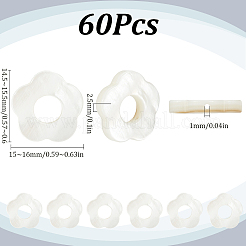 60шт. нити каркасов из пресноводных ракушек SHEL-SC0001-50