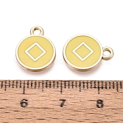 Emaille Anhänger Legierung&nbsp;ENAM-Q002-04G-03