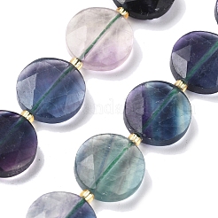 Природных красочные флюорита бисер нитей G-C116-A172-03