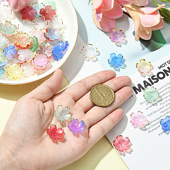 160шт 8 цвета акриловые колпачки для бусин&nbsp;OACR-CJ0001-47