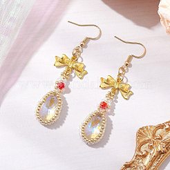 Orecchini in lega di vetro&nbsp;EJEW-MZ00313-03
