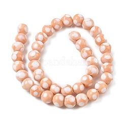 Perles vernissées manuelles&nbsp;LAMP-D002-10mm-01K