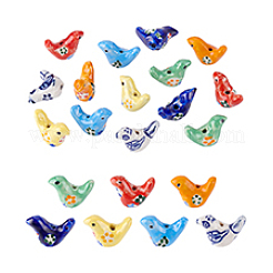 14 pezzo di perle di porcellana fatte a mano in 7 colori&nbsp;PORC-PH0001-46