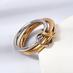 Кольца из нержавеющей стали 304&nbsp;RJEW-Z133-01C-02GP