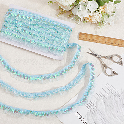 Чинлон со складками и кружевной отделкой OCOR-WH20012-21C