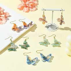 Серьги-бабочки из нержавеющей стали 304 EJEW-FS00034