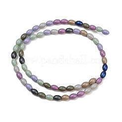 Выпечка окрашенные стеклянные бусины пряди LAMP-S070-11A