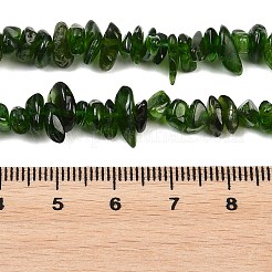 Natürliche grüne Diopsidperlenstränge&nbsp;G-P615-B01-01