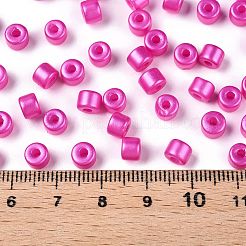 Perlmuttglas-Saatperlen-Perlen mit Backfarbe&nbsp;SEED-T008-03N