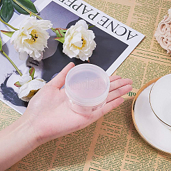 Пластиковые трубочки для хранения бусин с завинчивающейся белой крышкой CON-BC0003-12