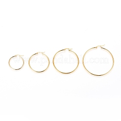 Серьги-кольца из нержавеющей стали 304 для женщин&nbsp;EJEW-X0015-02G-02