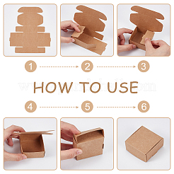 Складные подарочные коробки для хранения мыла из картона и бумаги CON-WH0086-149