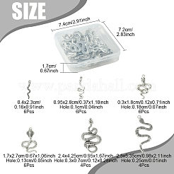 32 pz 6 stili pendenti in lega di stile tibetano&nbsp;FIND-FS0003-79