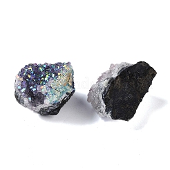 Galvanisieren Sie natürliche Quarzgeode Füllhorn Mineralprobe&nbsp;DJEW-M014-02H