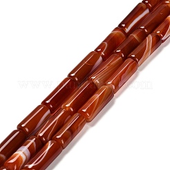 Окрашенные естественный агат бисер пряди&nbsp;G-G203-01D