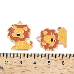 Подвески из эмалевого сплава с покрытием из легкого золота&nbsp;ENAM-M219-13KCG-01