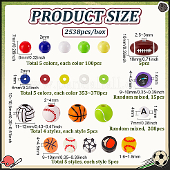 Sportball-Sets zur Schmuckherstellung&nbsp;DIY-PH0033-11
