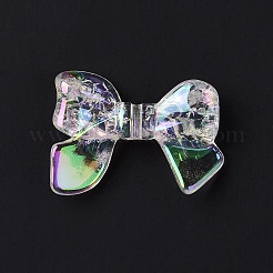 УФ-покрытие Радужные радужные прозрачные акриловые бусины с кракле&nbsp;OACR-E010-05