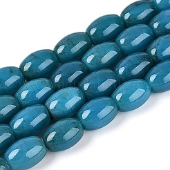 Окрашенные естественный агат бисер пряди&nbsp;G-T144-51A-04