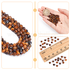 2 нити натуральных бусин тигрового глаза G-NB0004-99