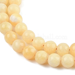 Нити бусин из натурального желтого кальцита G-C251-A01-10mm