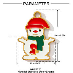 Подвески из нержавеющей стали 304 с эмалью&nbsp;STAS-OY001-76G