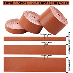 3 рулон 3-х видов глянцевой ленты из искусственной кожи DIY-GF0008-59