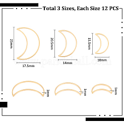36 шт. 3 стиля 201 соединительных колец из нержавеющей стали&nbsp;STAS-UN0056-45