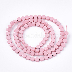 Окрашенного распылением немагнитных синтетических нитей гематита бусы&nbsp;G-T116-03A-05