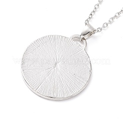 Ожерелье с подвеской в виде вороны и луны в стиле ретро для женщин NJEW-B085-02