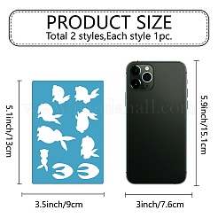 Акриловая серьга ручной работы шаблон DIY-WH0359-079