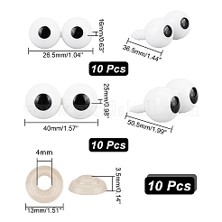 20 шт. безопасные глаза для кукол из смолы DIY-AR0002-95