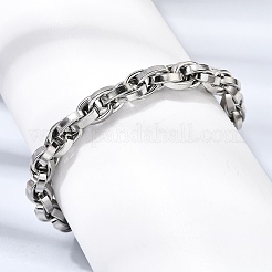 201 Edelstahl-Seilkettenarmbänder für Männer&nbsp;STAS-T077-16P