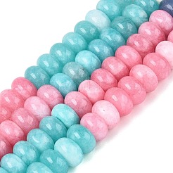 Chapelets de perles de jade blanche naturelle&nbsp;G-Q613-01F-41