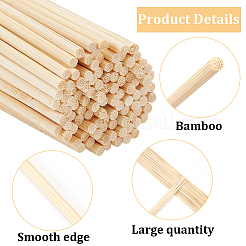 Bâtons de bambou ronds&nbsp;WOOD-WH0030-83E