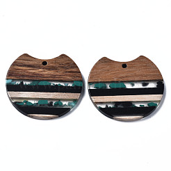 Подвески из смолы и ореха RESI-N025-014A-D02