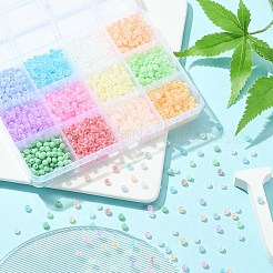 144 г 12 цвета 6/0 бусины из искусственного нефритового стекла&nbsp;SEED-YW0002-29