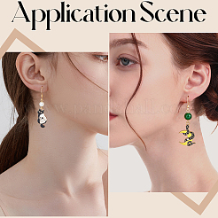 120 шт. 4 стиля французских сережек-крючков из нержавеющей стали 304 STAS-SC0008-20A