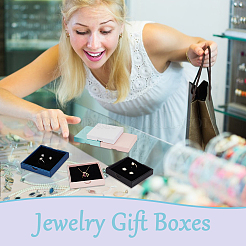 20 шт. 5-х цветные картонные коробки для упаковки ювелирных изделий&nbsp;CON-GA0001-20