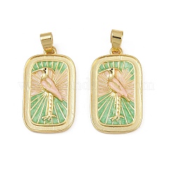 Латунь эмаль подвески&nbsp;KK-L190-011G