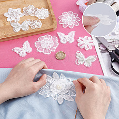 12 шт. 10 стиля компьютеризированной вышивки органзы украшения аксессуары&nbsp;PATC-NB0001-45