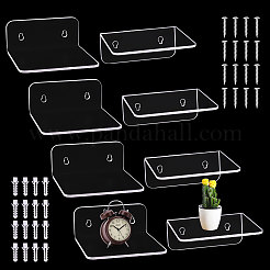Квадратные акриловые плавающие подвесные полки DIY-WH0678-113