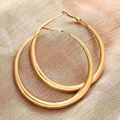 Серьги-кольца из нержавеющей стали 304&nbsp;X-EJEW-Z093-01G-01