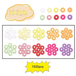 1500шт 10 цвета светлые бусины ручной работы из полимерной глины CLAY-YW0001-37A