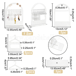 1 комплект прозрачных акриловых подставок для сережек EDIS-PH0001-53