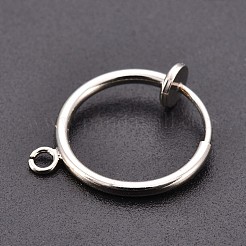 Серьги-клипсы из хирургической нержавеющей стали 316&nbsp;STAS-S101-15mm-01P