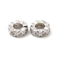 Стойки обшивки латунь кубического циркония европейский шариков KK-G457-08P