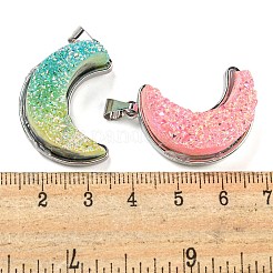 Подвески из электропокрытого натурального агата-друза G-G131-02P