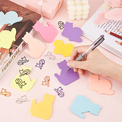 Форма кошки 12 книги 12 стиль блокноты для заметок AJEW-OC0004-07